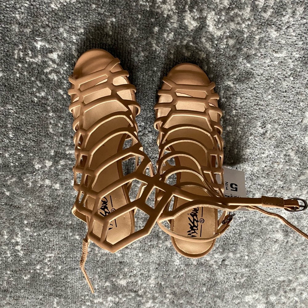 Massimo Size 5.5 Nude High Heel Sandals